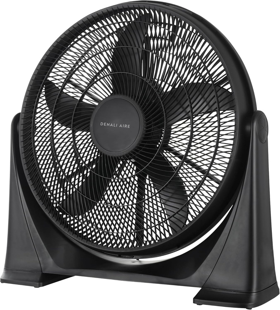 Versatile 20" Air Circulator Fan - Wall, Floor, Ceiling Mount, 3 Speeds