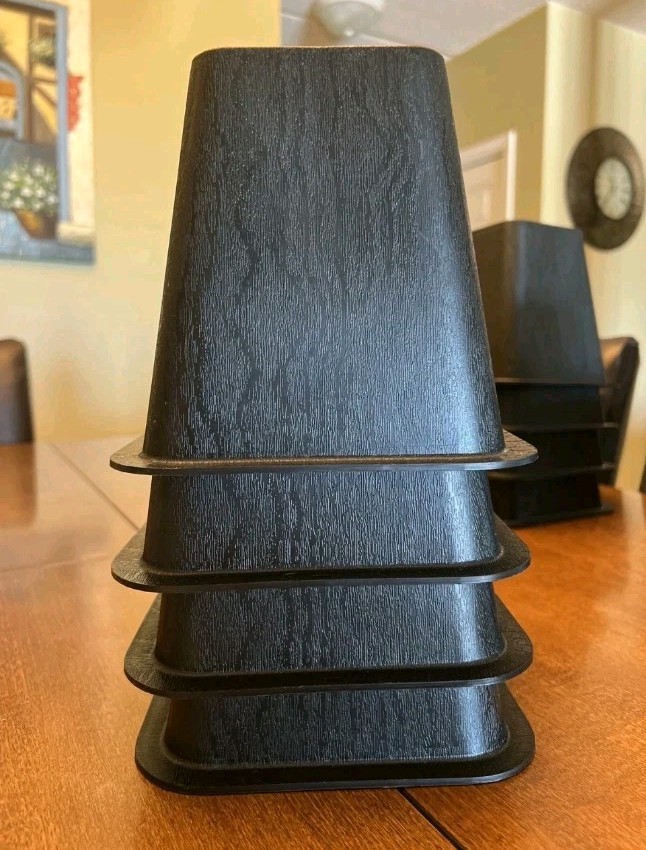 6 Inch Bed Risers 4-Pack Durable Heavy Duty Construction Ensures Black Accessory