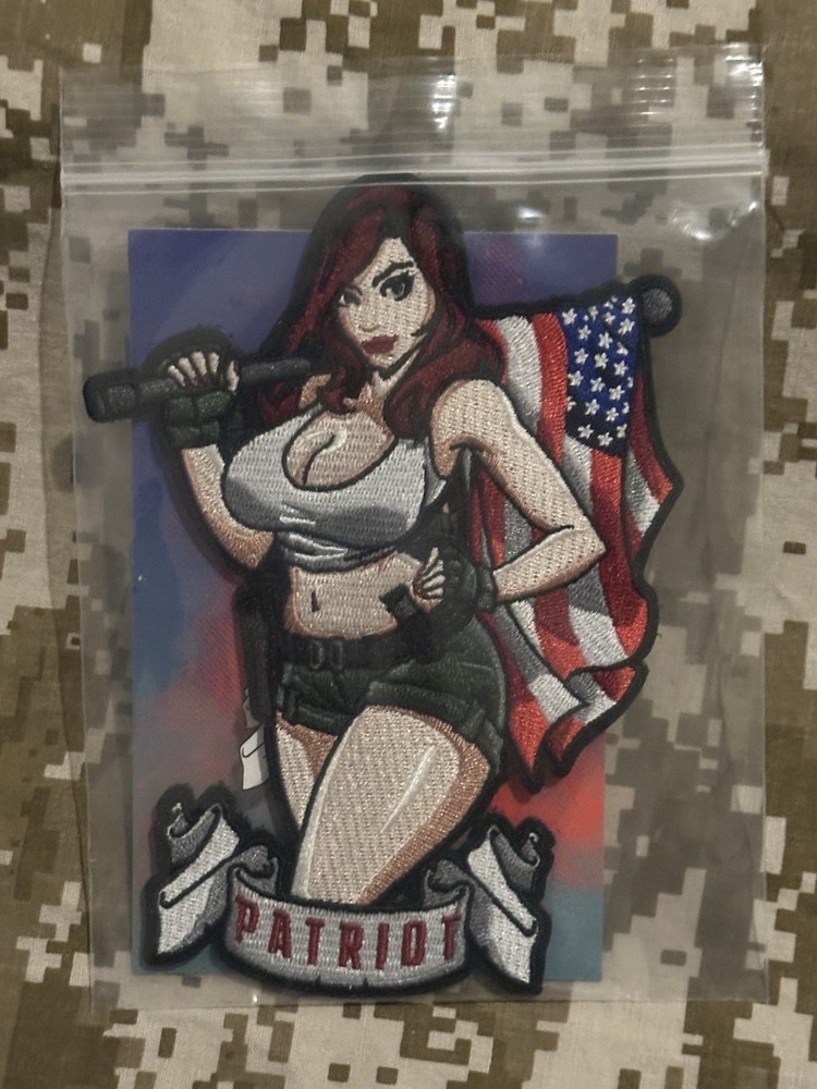 The Grumpy Pencil Pin Up “PATRIOT” Patch