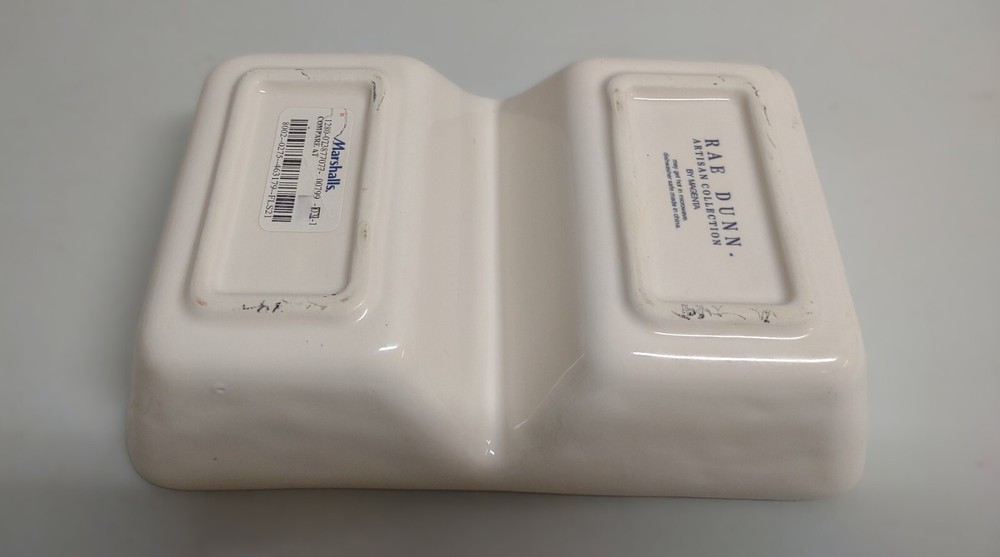 Rae Dunn Divided Dish "Dip./Dunk."