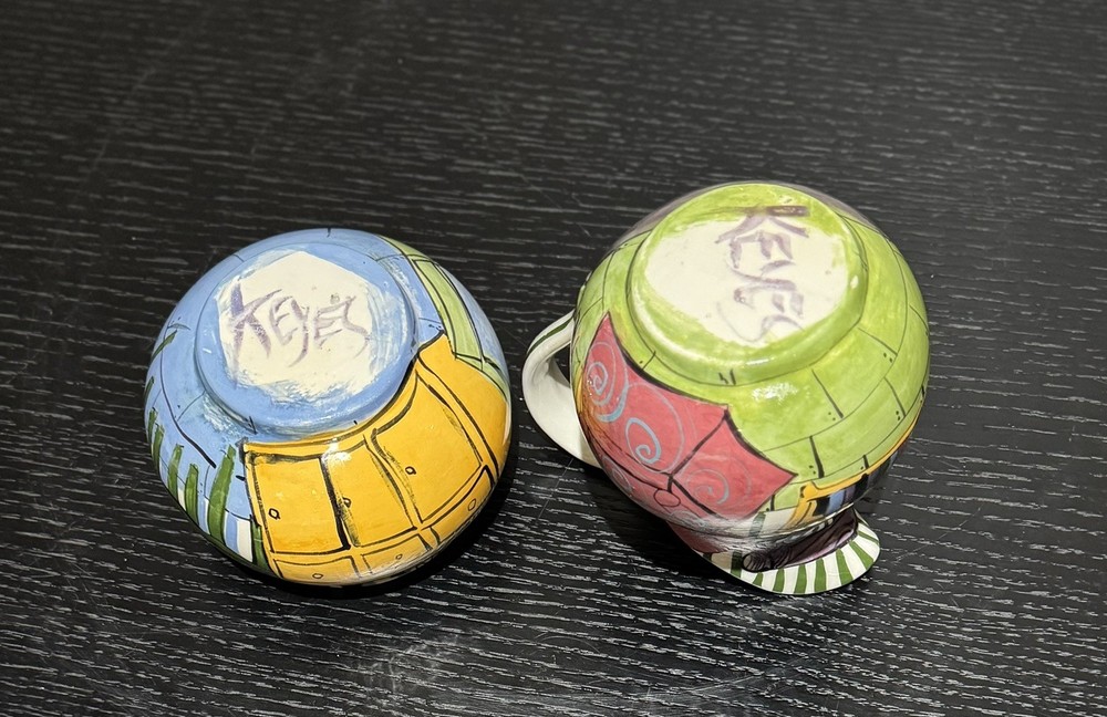 Keyes 2 Piece Sugar & Creamer Set Colorful Fun