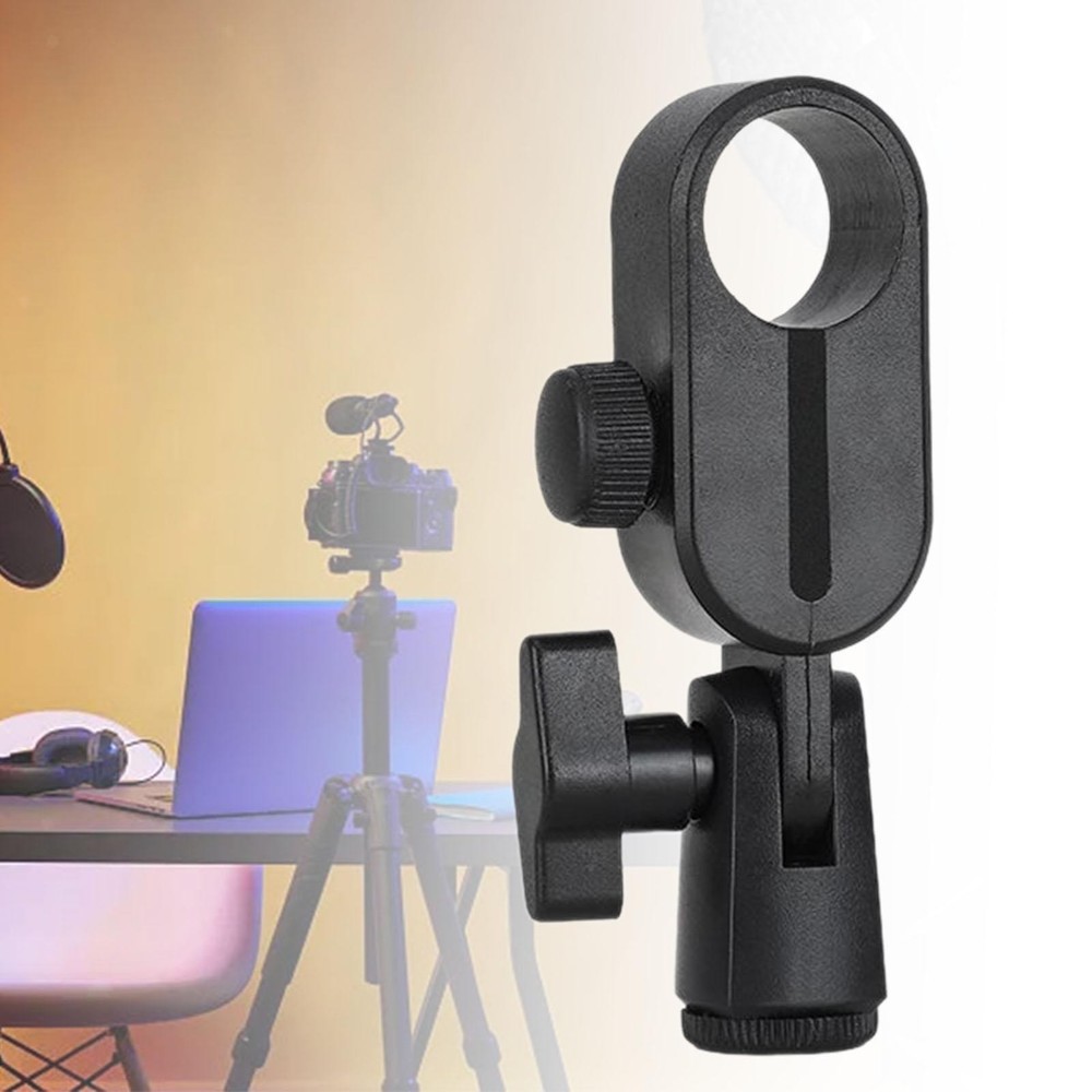 Microphone Shock Mount Sturdy Black Adjustable Convenient Assemble 21-25mm