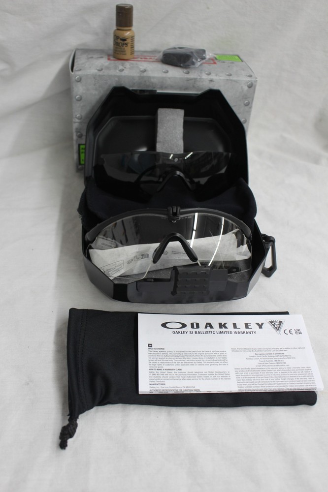 Oakley SI Ballistic M-Frame 3.0 Black Frame w/ Clear & Grey Lens