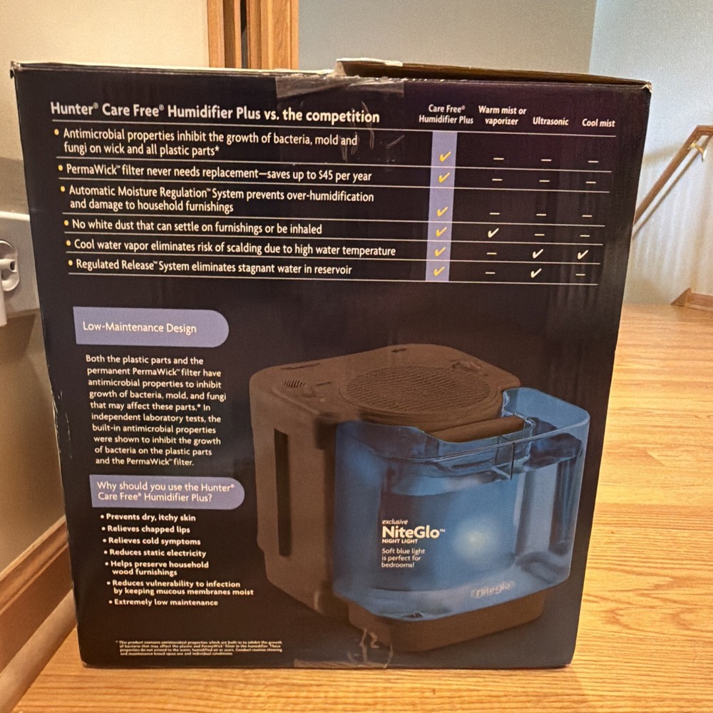 Hunter Care, Free Humidifier Plus Model Number 34352