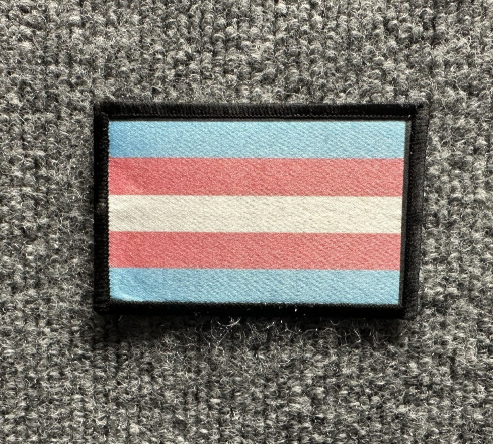 Transgender Pride Morale Patch Hook & Loop LGBTQ+ Flag