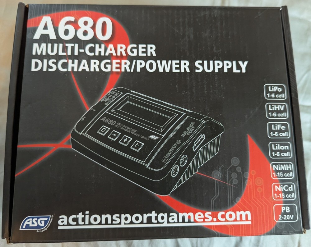 ASG A680 Programmable Battery Smart Charger for AirSoft and Radio RF Control