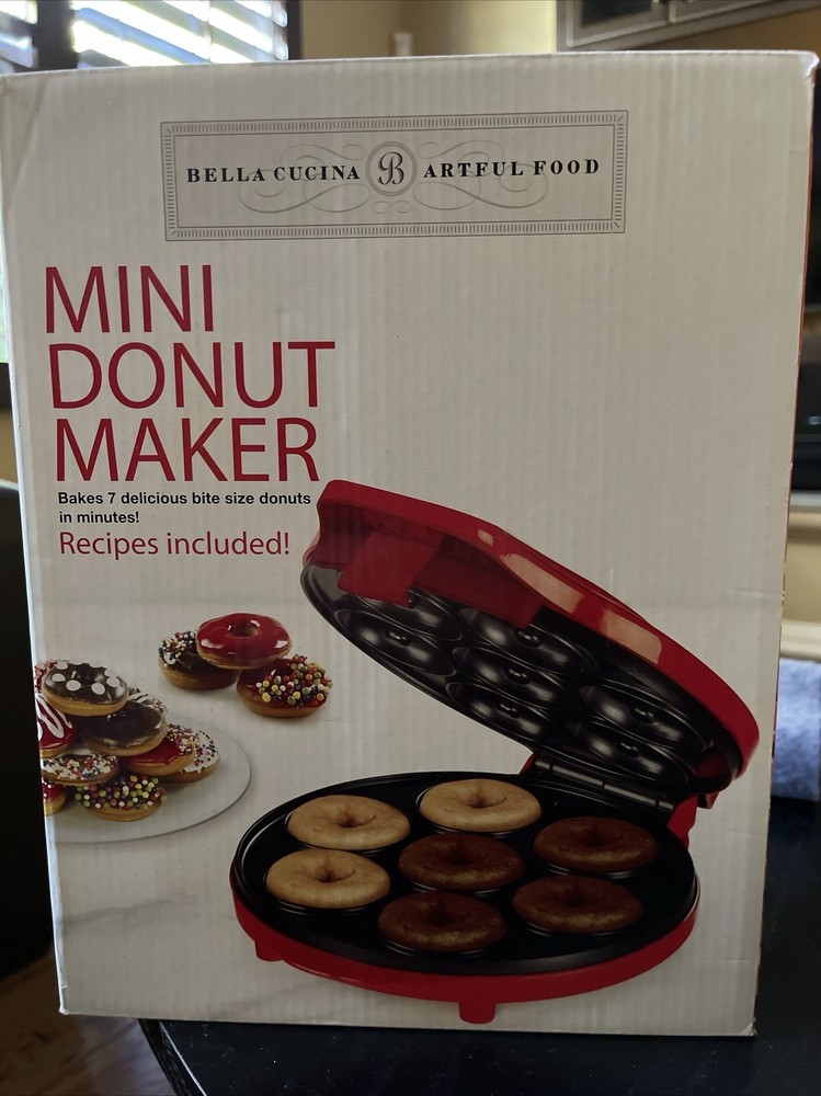 BELLA CUCINA MINI DONUT MAKER NEW IN BOX