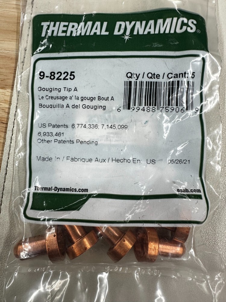 GENUINE THERMAL DYNAMICS 9-8225 GOUGING TIP A -- 5 PACK