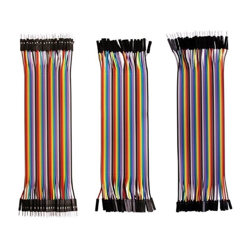 Multicolored Jumper Wires Arduino ESP32 Raspberry Pi Electronics 120 Pieces