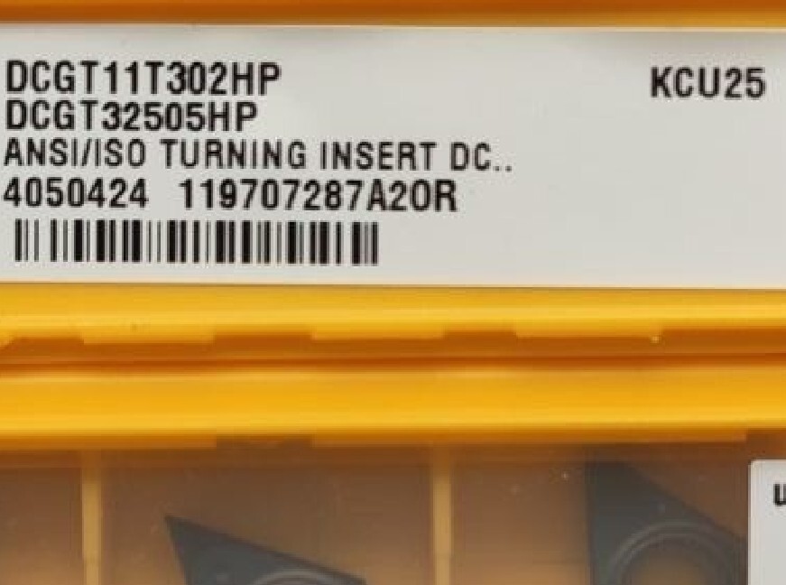 5   PCS  ORIGINAL  INSERTS        DCGT11T302HP KCU25