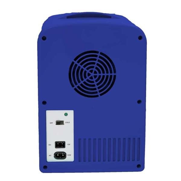 Bud Light, 6 Can/4 Liter Mini Personal Fridge Cooler, Blue