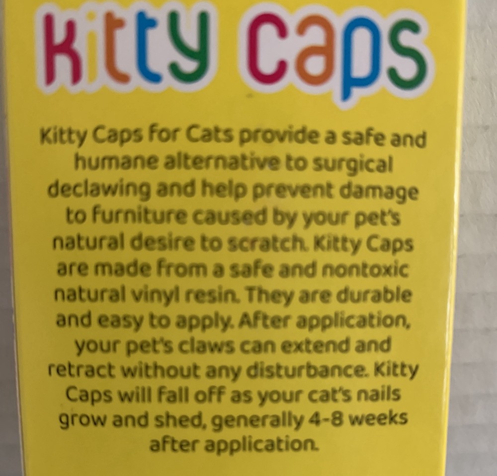 Kitty Kat Pink Nail Caps ( Size Small )