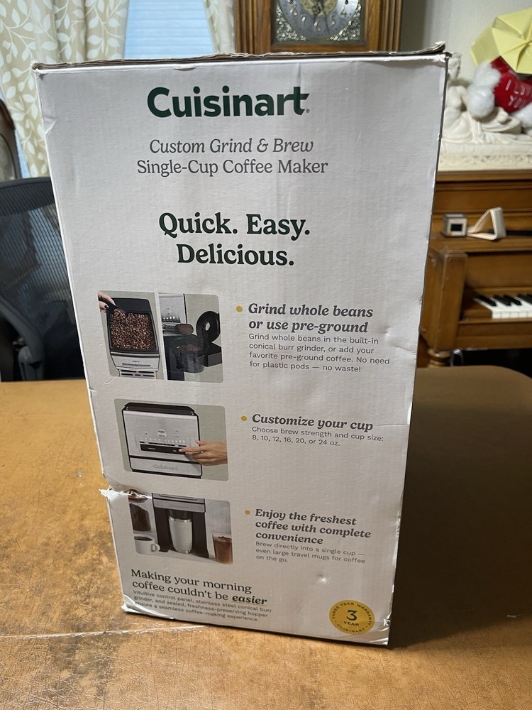 Cuisinart Custom Grind & Brew Single-Cup Coffee Maker DGB-30