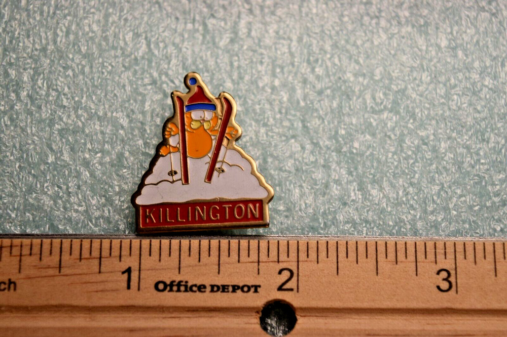 Killington Vermont Ski Resort Garfield Red Ski Pin