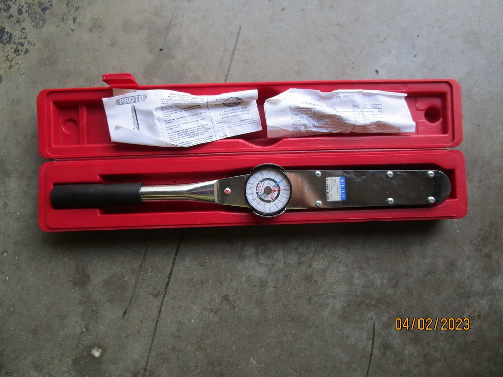 Proto Tools J6121F Torque Wrench 0-175 Ft Lbs Open Box