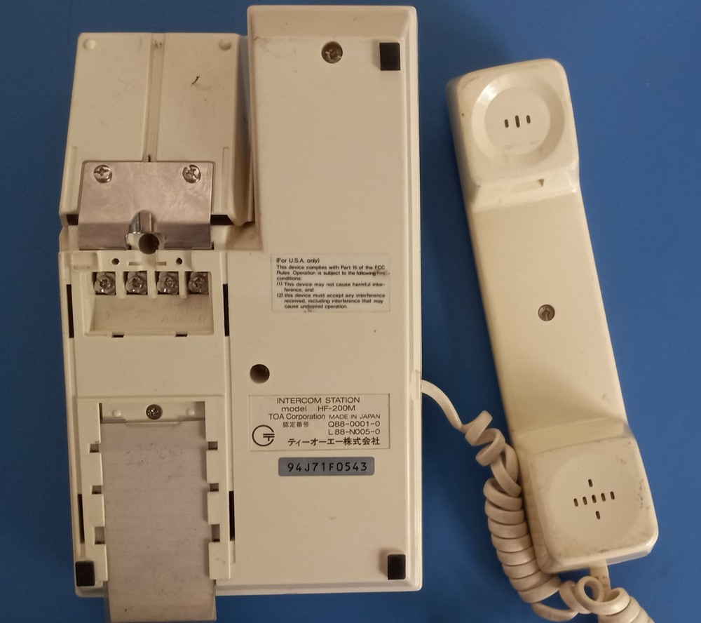 TOA INTERCOM STATION # HF-200
