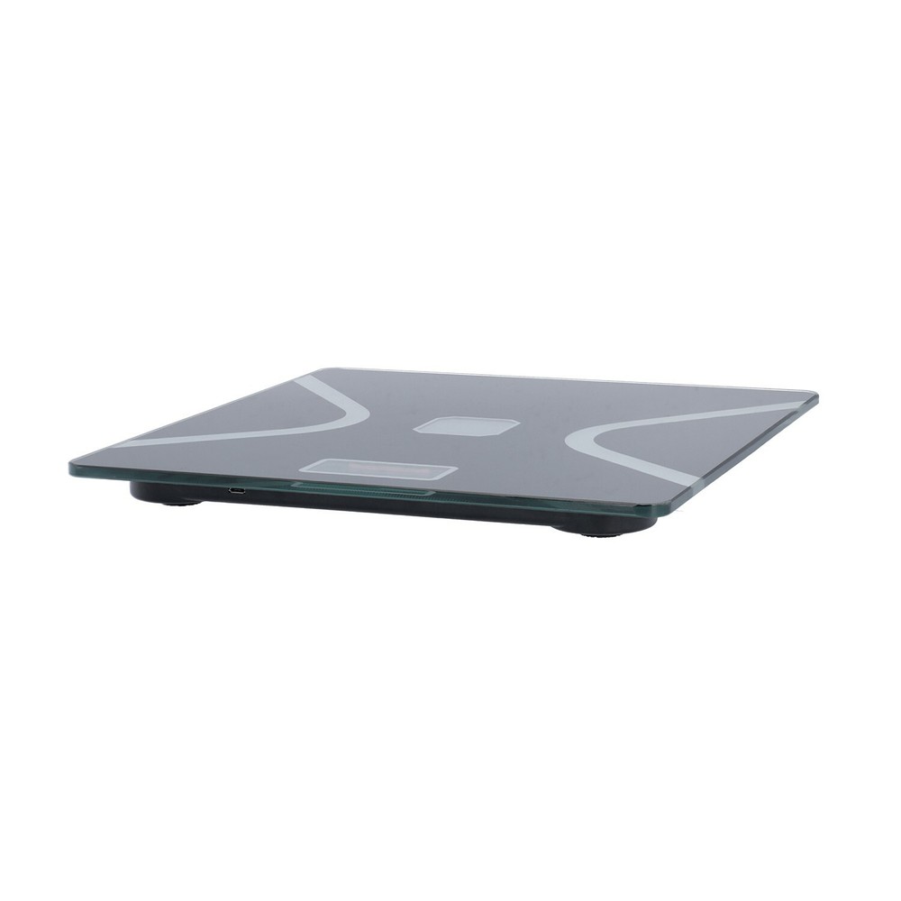 Black Bluetooth Solar Body Scale Weight Machine USB Solar Charging Function