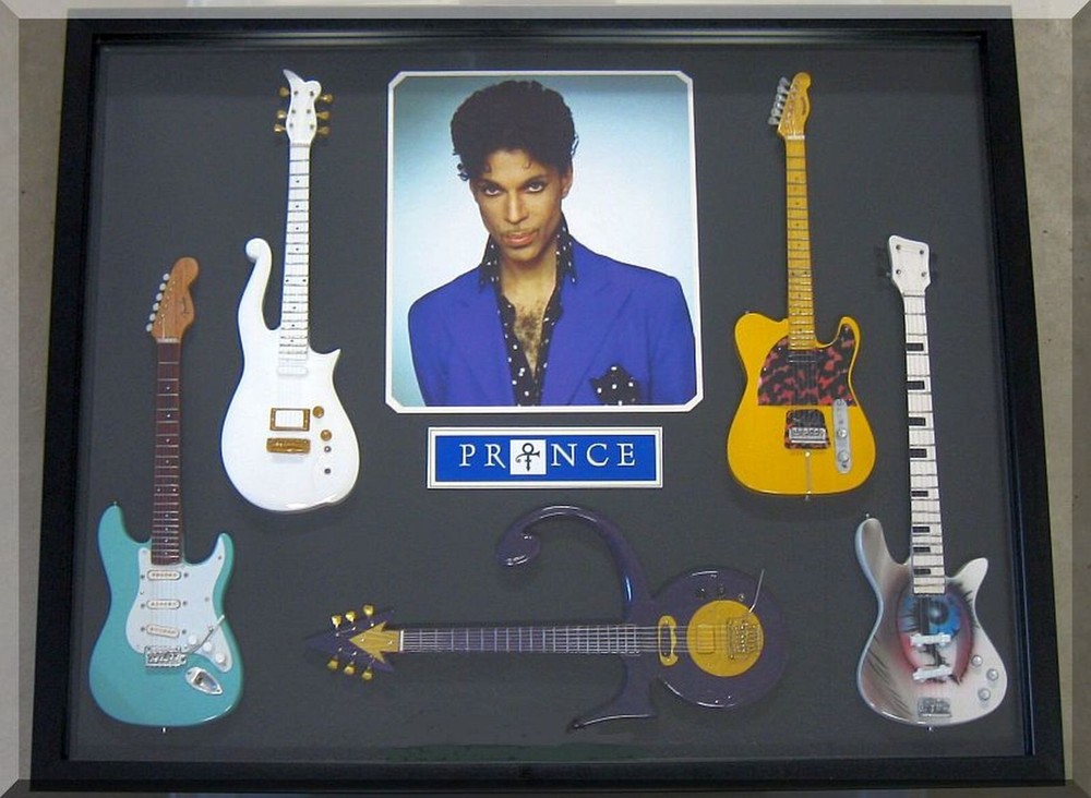 PRINCE  Guitar Frame Shadowbox