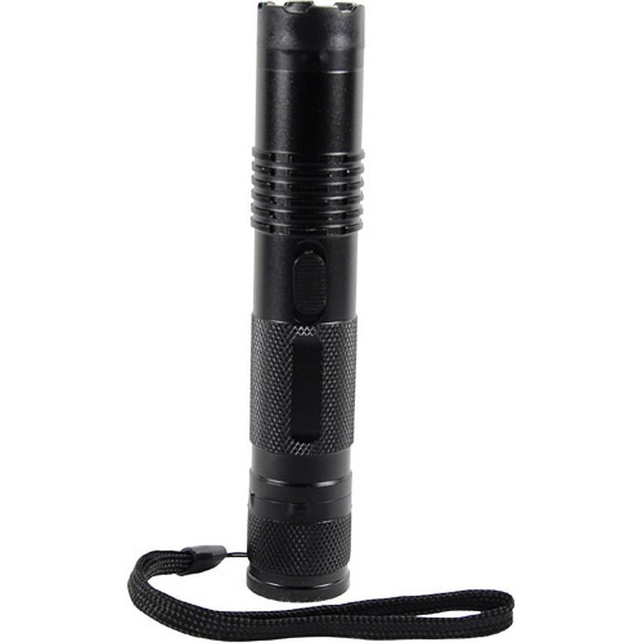 BashLite 85 million Volt Stun Gun Black Rechargeable LED Flashlight Wrist Strap