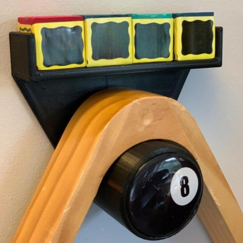 Pool Chalk Holder Wall Mounted Storage Rack