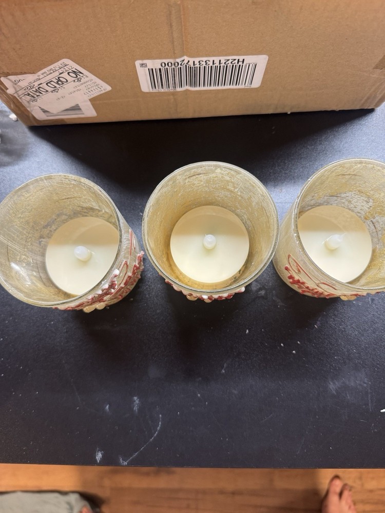 flameless christmas candles Decorations