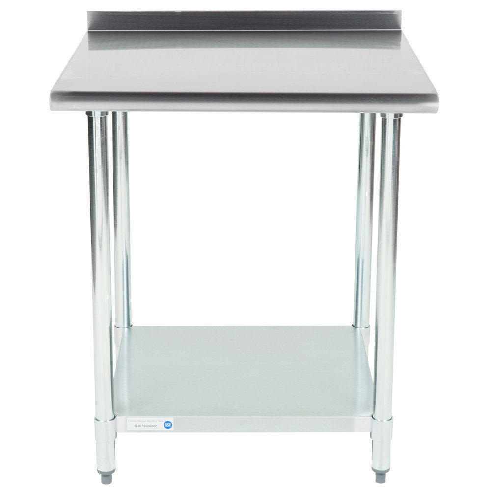 NEW!! 30" x 30" Stainless Steel Work Prep Table Undershelf Restaurant Backsplash