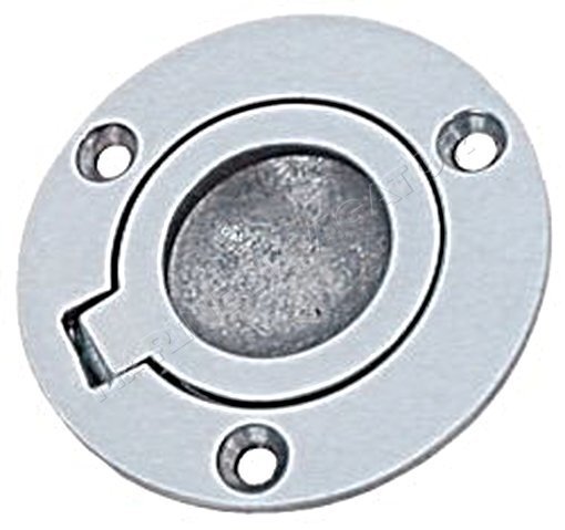 Hatch Handle Round Chromed Brass 50mm