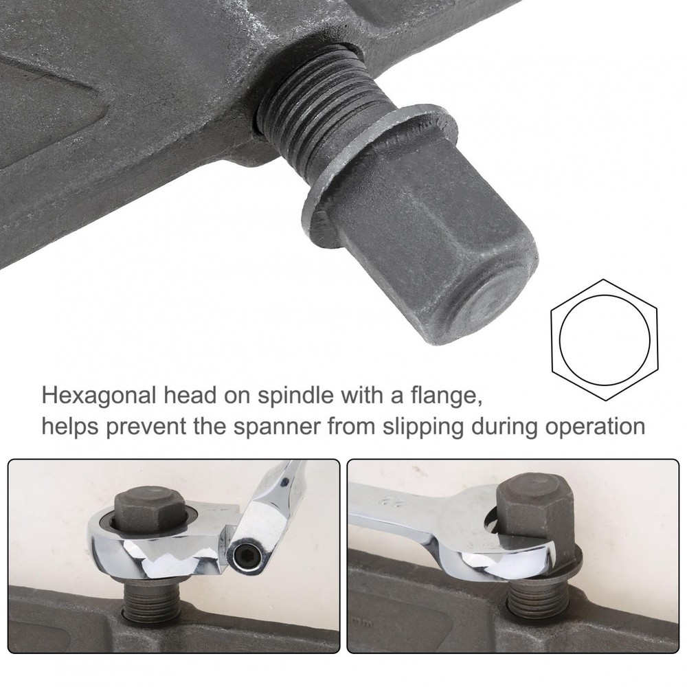 8 Inch 2-Jaw Gear Puller Reversible for External Internal Pulling, Single Hook