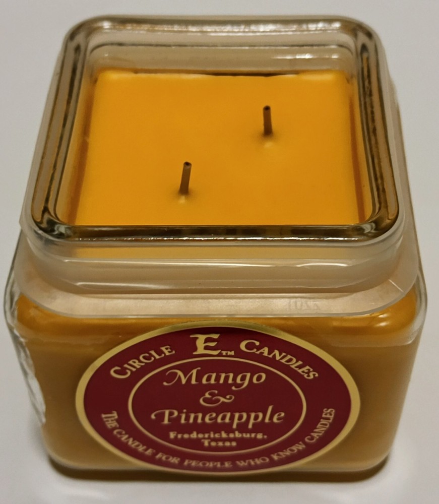 28oz Circle E Mango & Pineapple Candle 2 Wicks