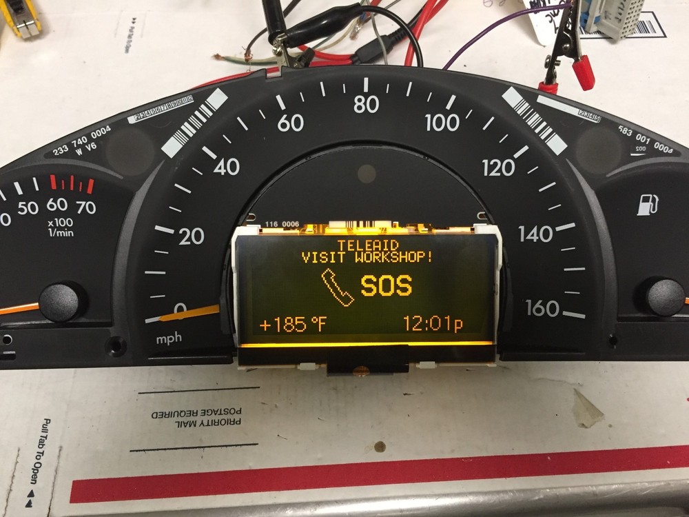 01-04 Mercedes C class,W203 speedometer cluster LCD display screen C320 ETC & G