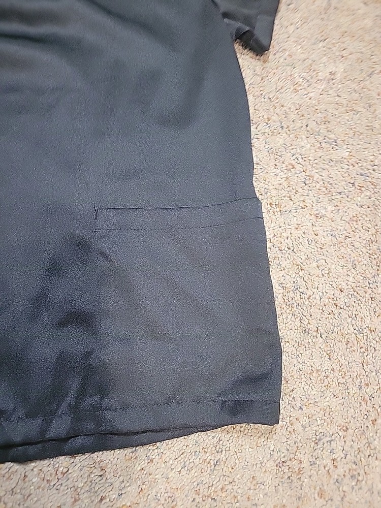 Black Smiles & Scrubs Size M Scrub Top