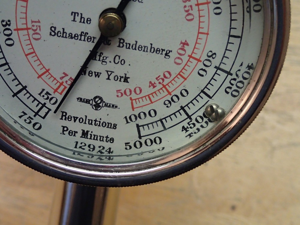 Schaeffer & Budenberg Vintage Tachometer