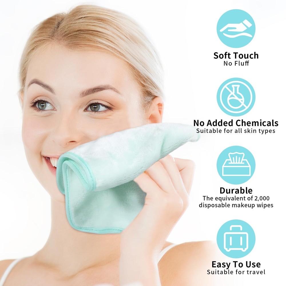 7 Day Set Reusable Makeup Remover Towels