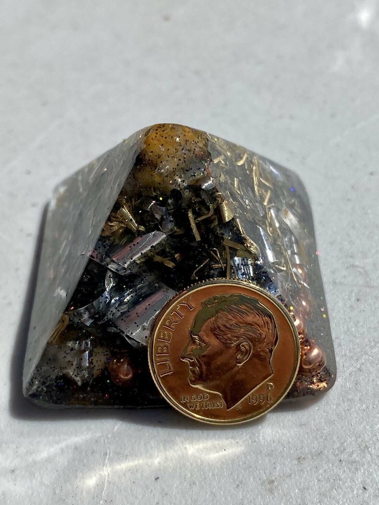Holo Clear Small Pyramids Positive Orgone