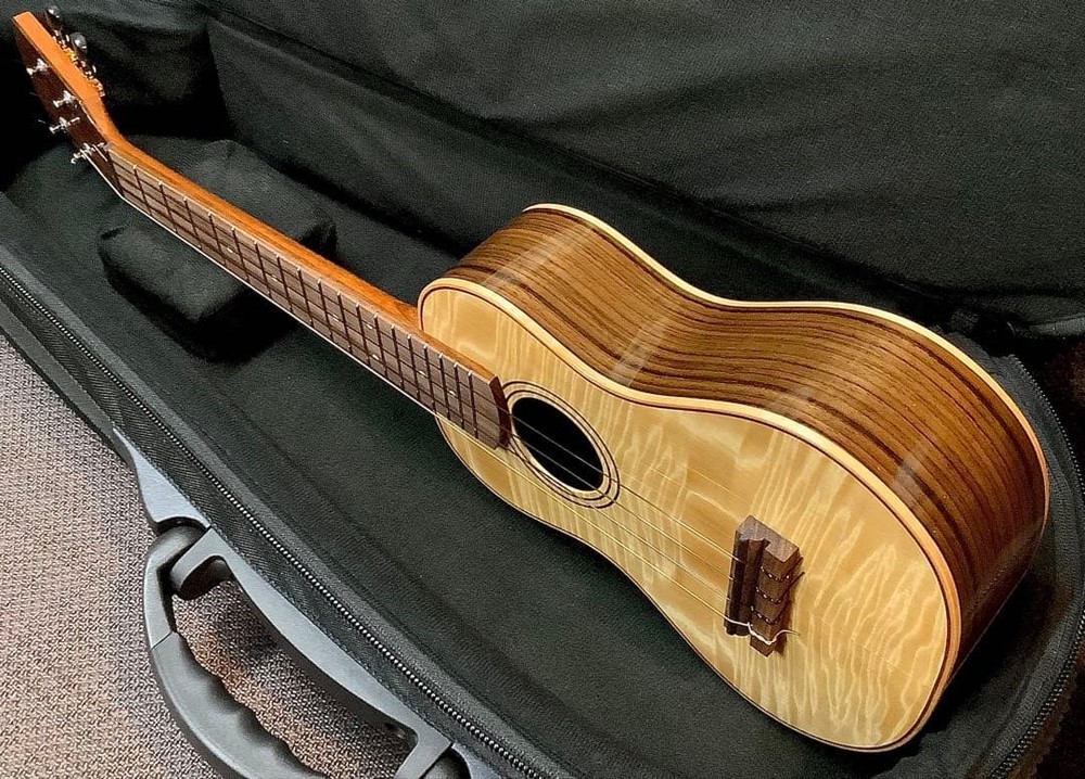 Concert ukulele with semi-hard case
