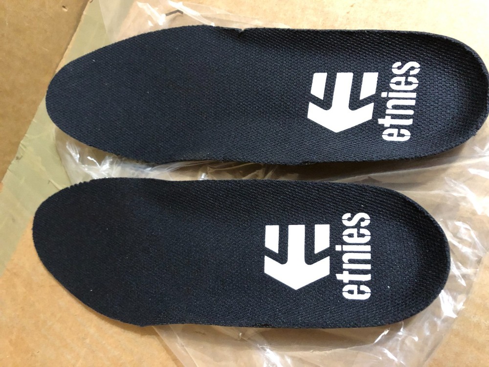2x Etnies LOGO Insoles - Black 11"