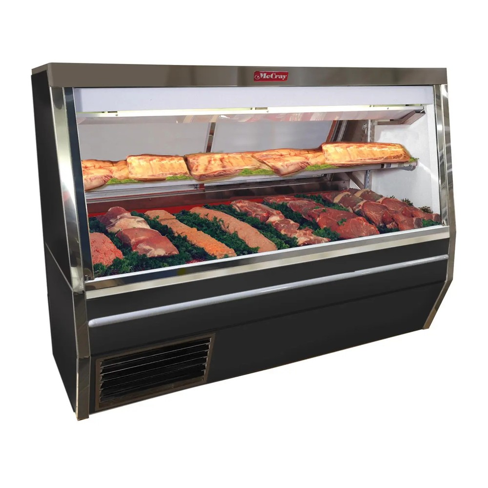 Howard McCray 6' Narrow Depth Double Duty Red Meat Display Case - Black