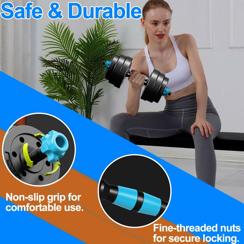 Adjustable Dumbbells, Portable Changeable Dumbbell, Kettlebells, Push up Stand