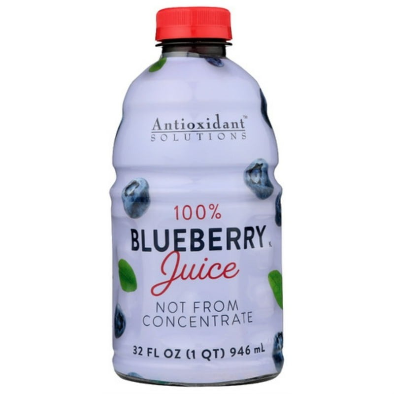 (2 Pack) Antioxidant solutions 100% Blueberry Juice Not From Concentrate......