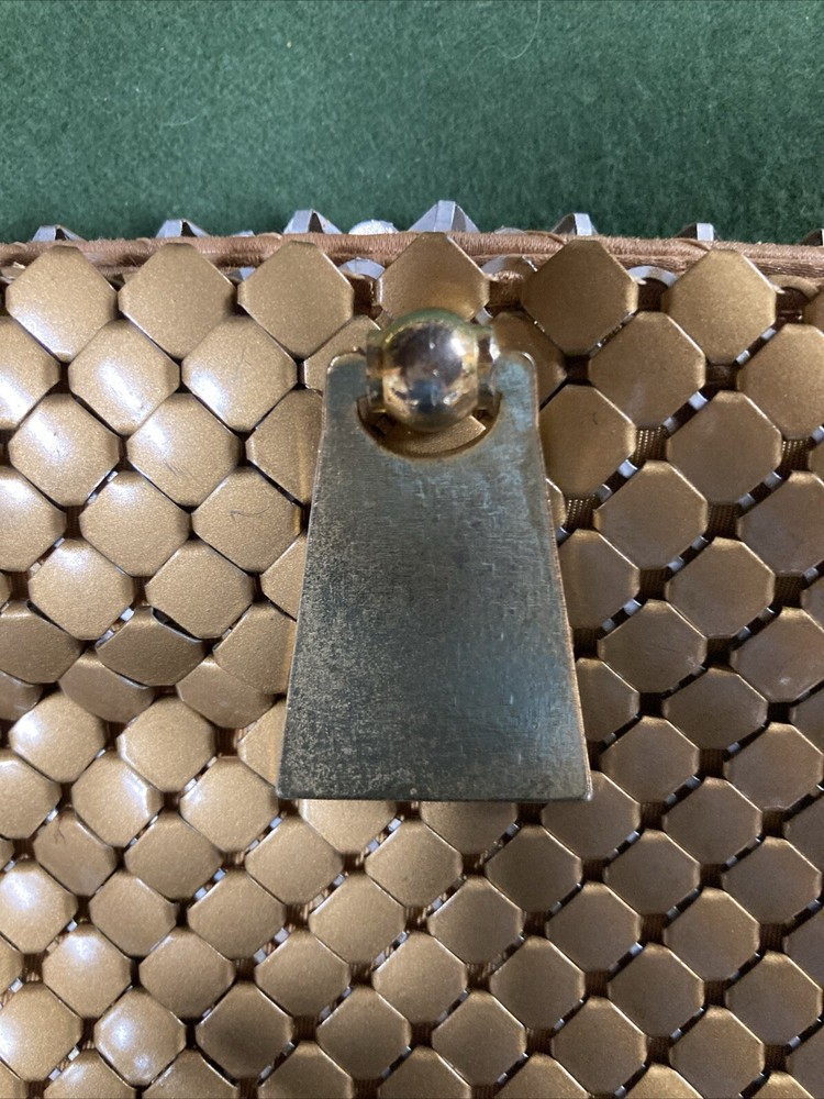 Vintage Whiting and Davis Gold Mesh Handbag