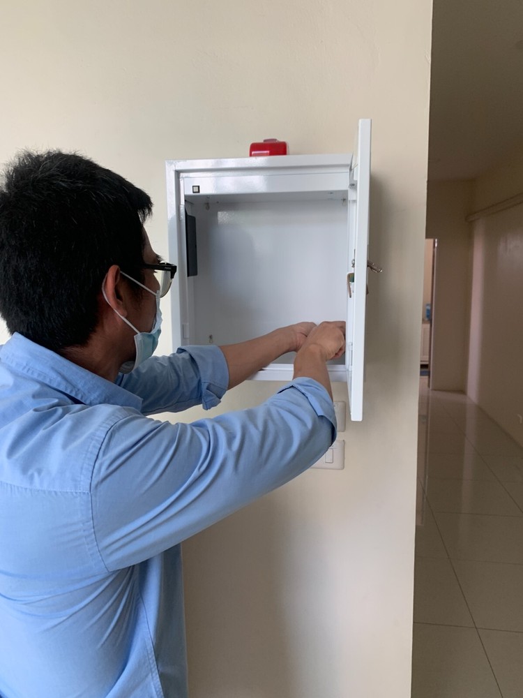 aed wall cabinet