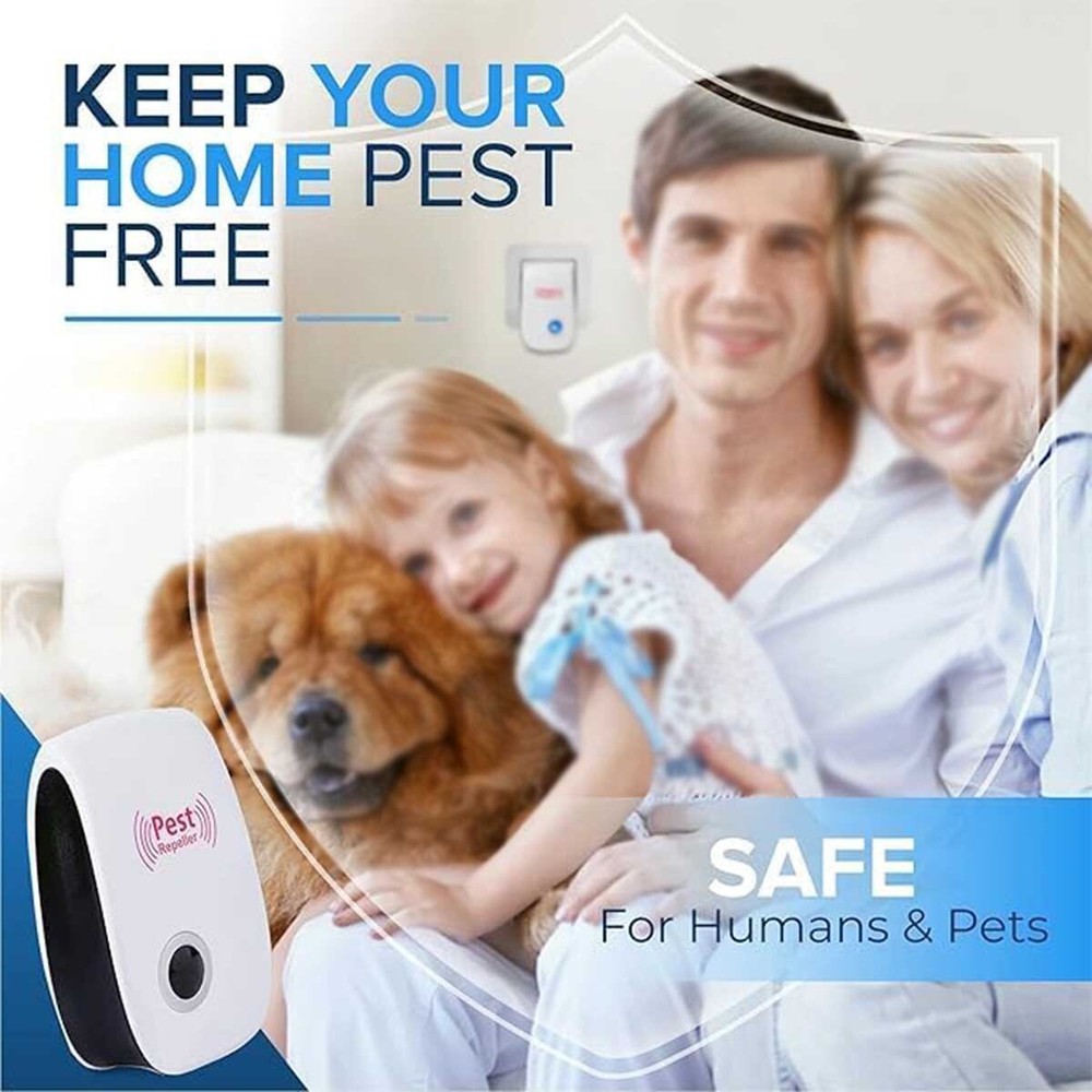 2025 Ultrasonic Pest Repeller Control Electronic Repellent BUG Mice Rat Reject
