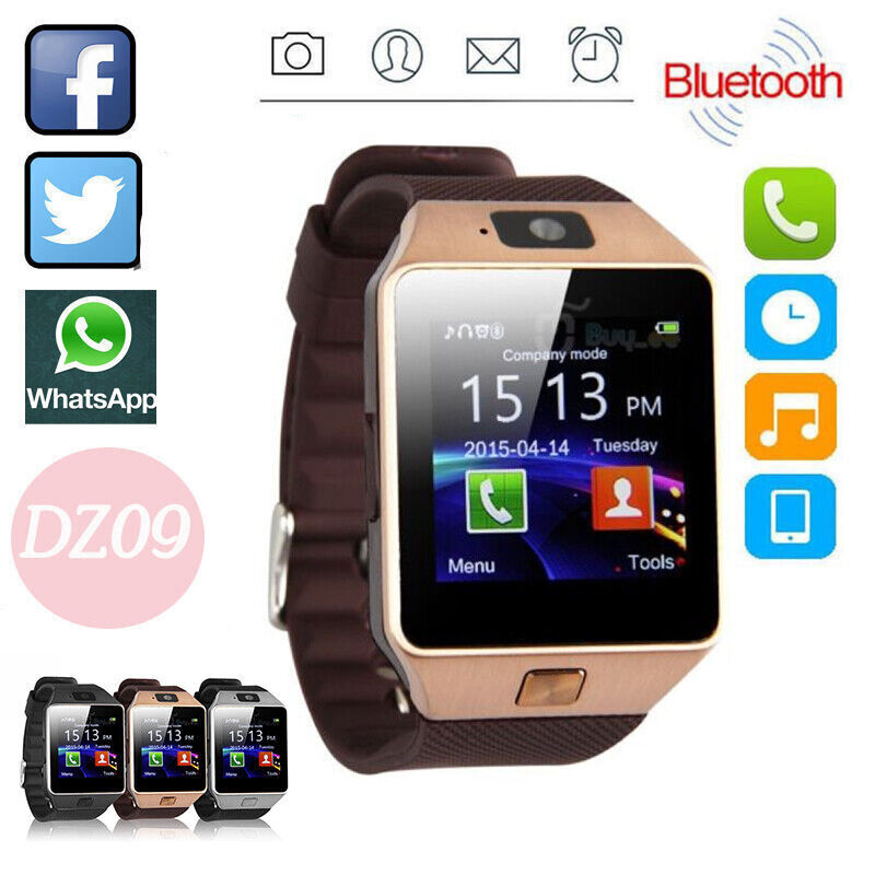 Bluetooth Smart Watch w/Camera Waterproof Phone Mate For Android Samsung iPhone