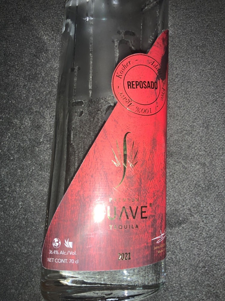 Suave reposado tequila empty bottle 70 cl