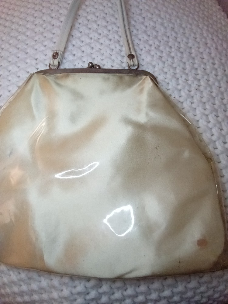 Vintage Hand Bag / Plastic Outer Cover