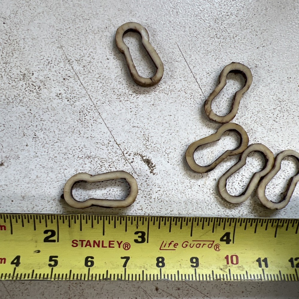 Six 19thC Bone Escutcheons