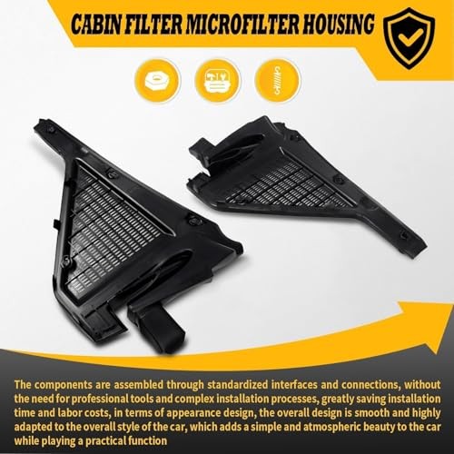 Left and Right Cabin Filter Microfilter Housing Assembly Compatible with 2007