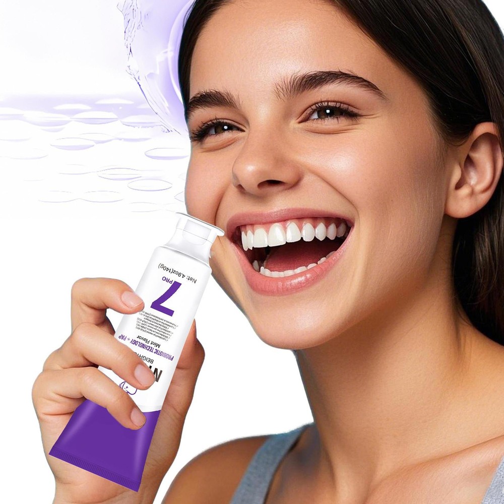 Upgrade 7-Pro Intensive Toothpaste Natural Whitening Mint for Deep Stain Remover