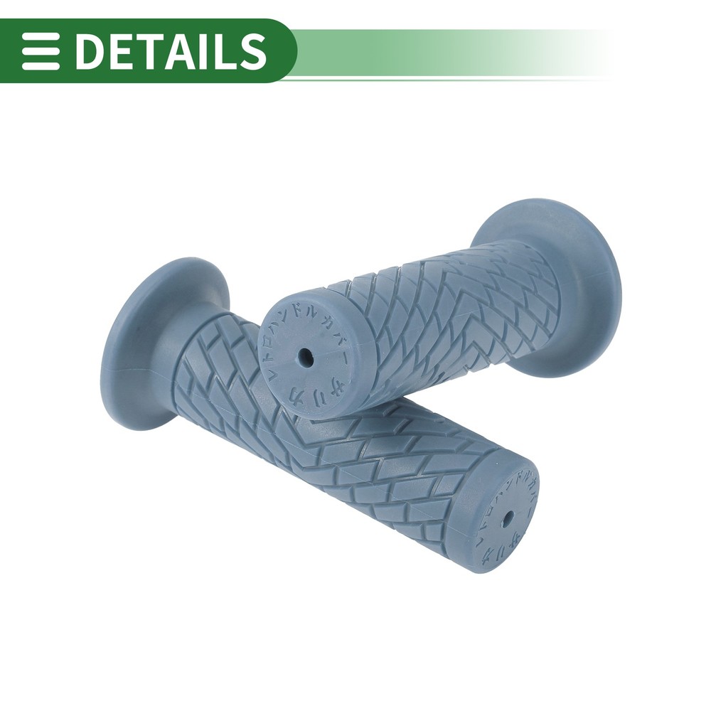 7/8" 22mm Motorcycle Knobs Handlebar Cover TPU Grey Blue #1