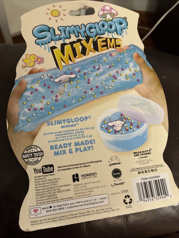 New Slime Gloop Cinnamon Roll Blue Slime
